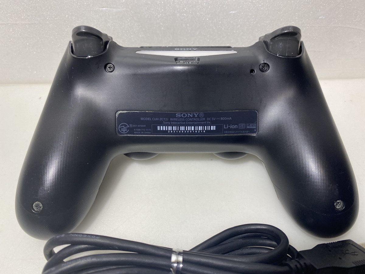 【送料無料】PS4 純正コントローラ★デュアルショック４★ジェットブラック★DUALSHOCK４⑧_画像2