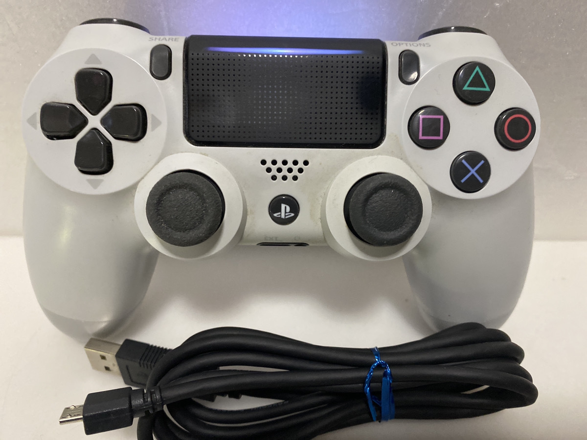 【送料無料】PS4 純正コントローラ/デュアルショック４ ★グレイシャーホワイト★DUALSHOCK4⑦_画像1