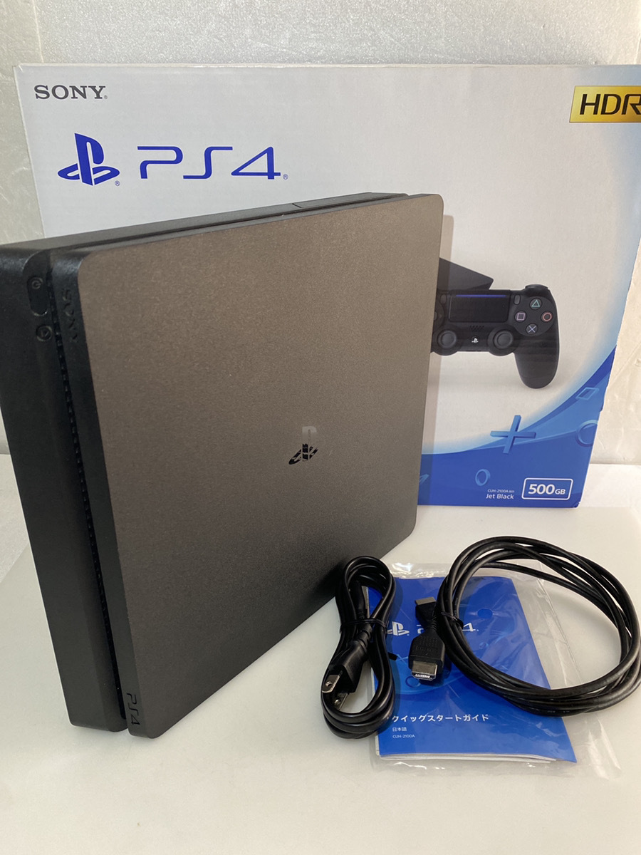 【 F.W8.52★1円スタート】PlayStation 4★CUH-2100A 500GB 本体★ジェットブラック★売切り_画像1