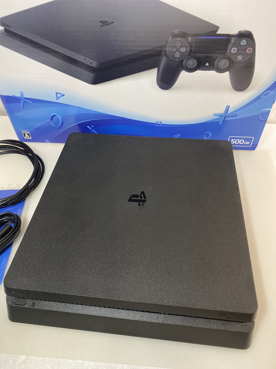 【 F.W8.52★1円スタート】PlayStation 4★CUH-2100A 500GB 本体★ジェットブラック★売切り_画像3