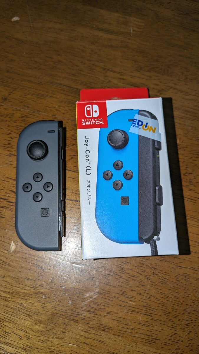 任天堂 Nintendo Switch ジョイコンJoy-Con グレー アクセサリー 左 L 中古品 ジョイコン_画像1