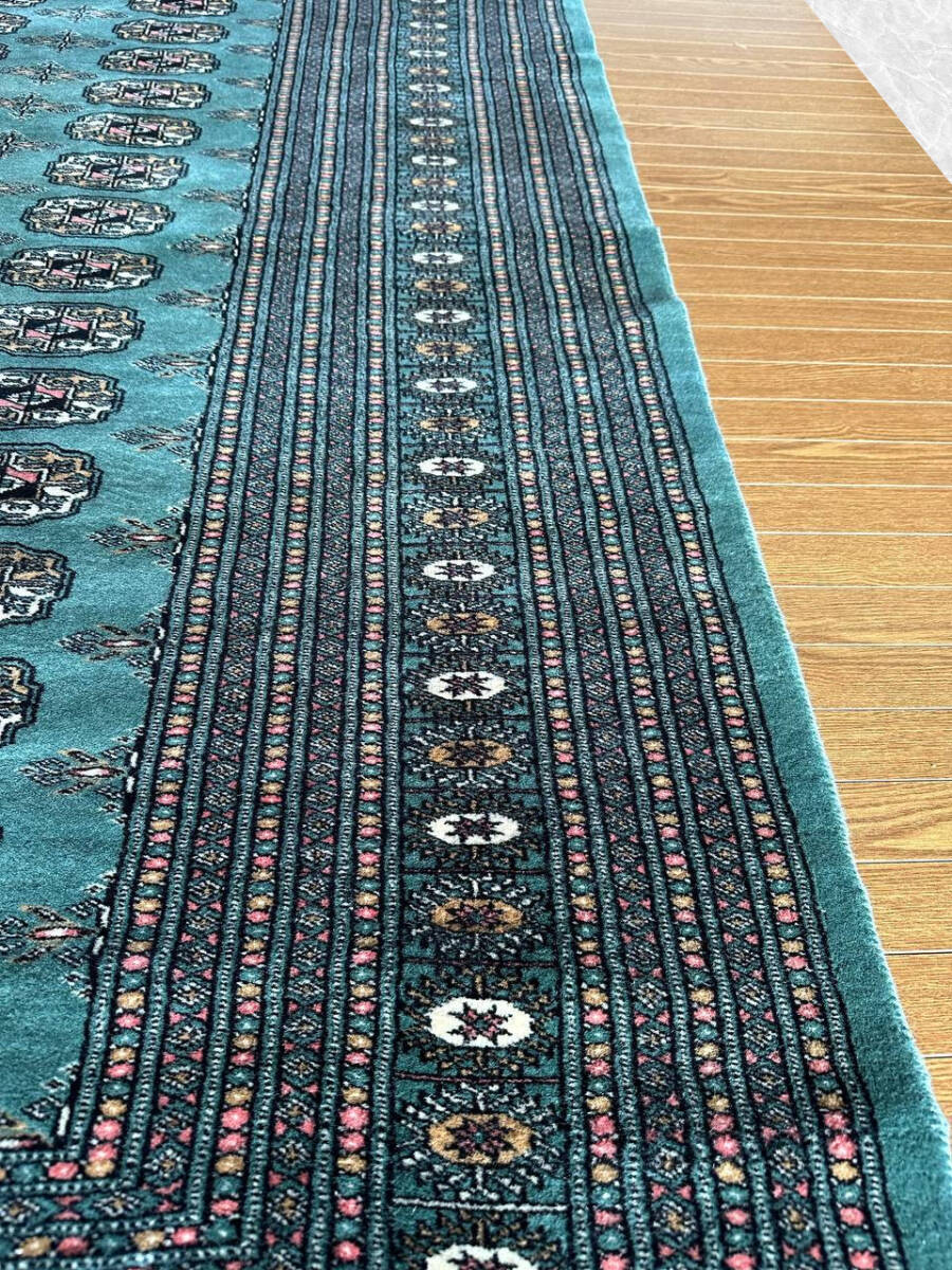 【202×206】ウール◆パキスタン産絨毯・カーペット・ラグ■3561-75_画像5