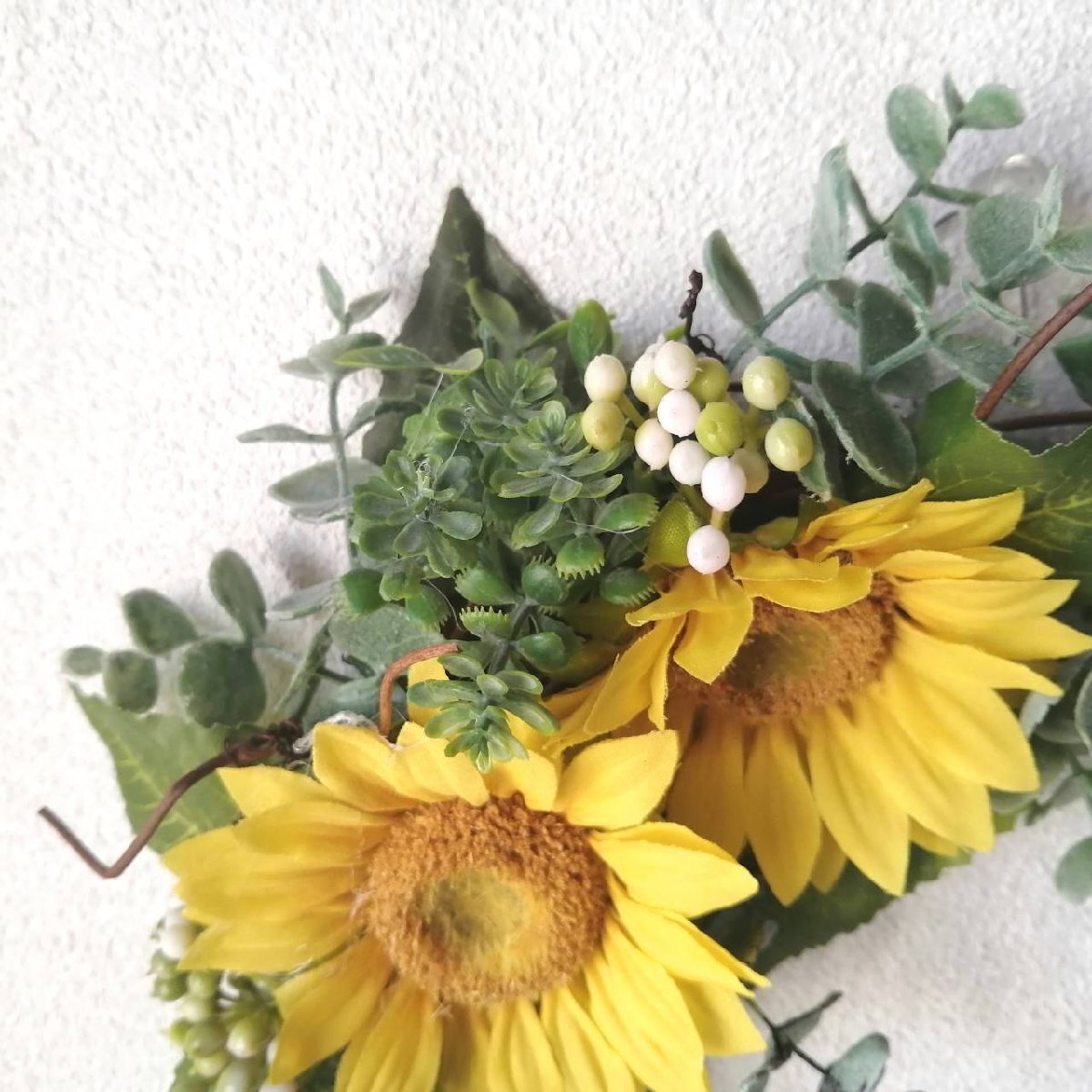 * sunflower lease [S] interior *a-tifi car ru flower * lease * ornament * artificial flower 