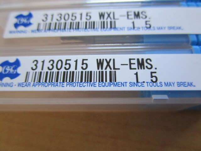 OSG 超硬エンドミル WXコーティング WXL-EMS 1.5　【5本セット】_画像2