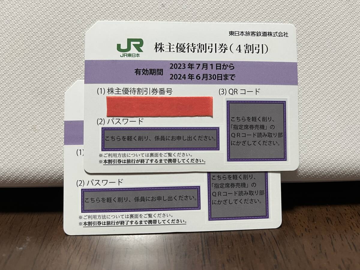 JR東日本 株主優待割引券　2枚セット_JR東日本　株主優待割引券　2枚セット