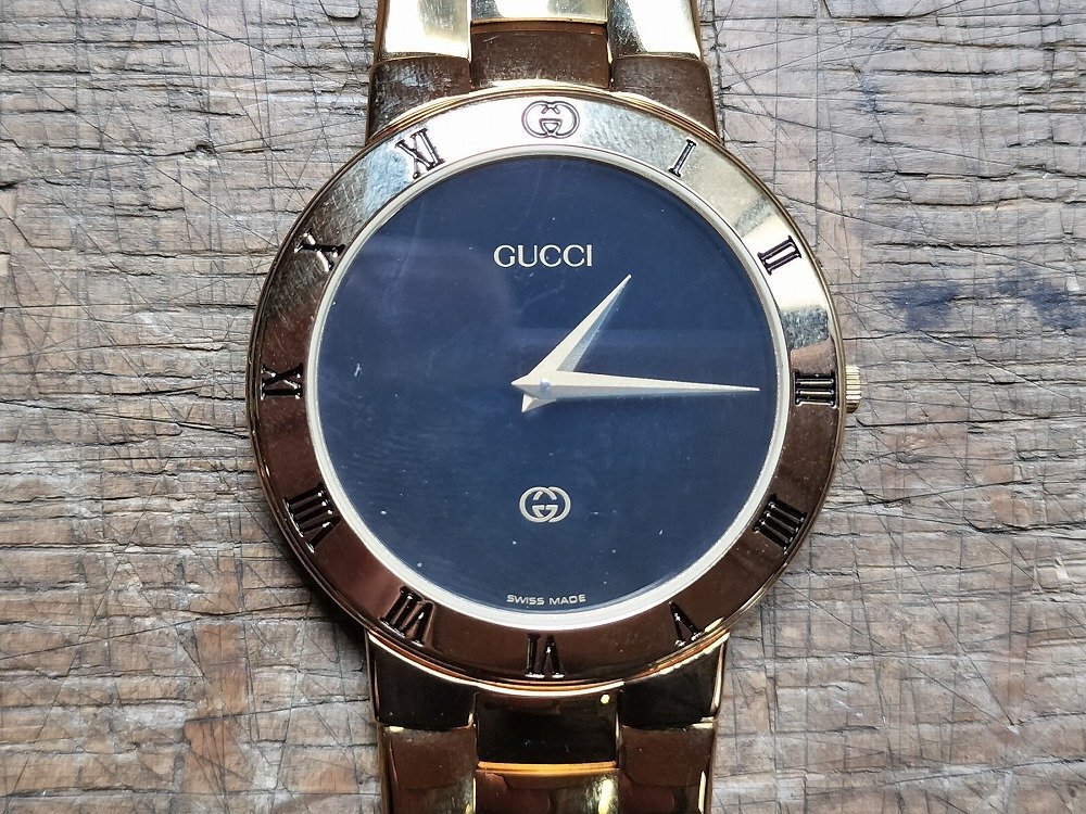 GUCCI / кварц мужские наручные часы (3300M)/ утиль подтверждение рабочего состояния нет текущее состояние доставка 