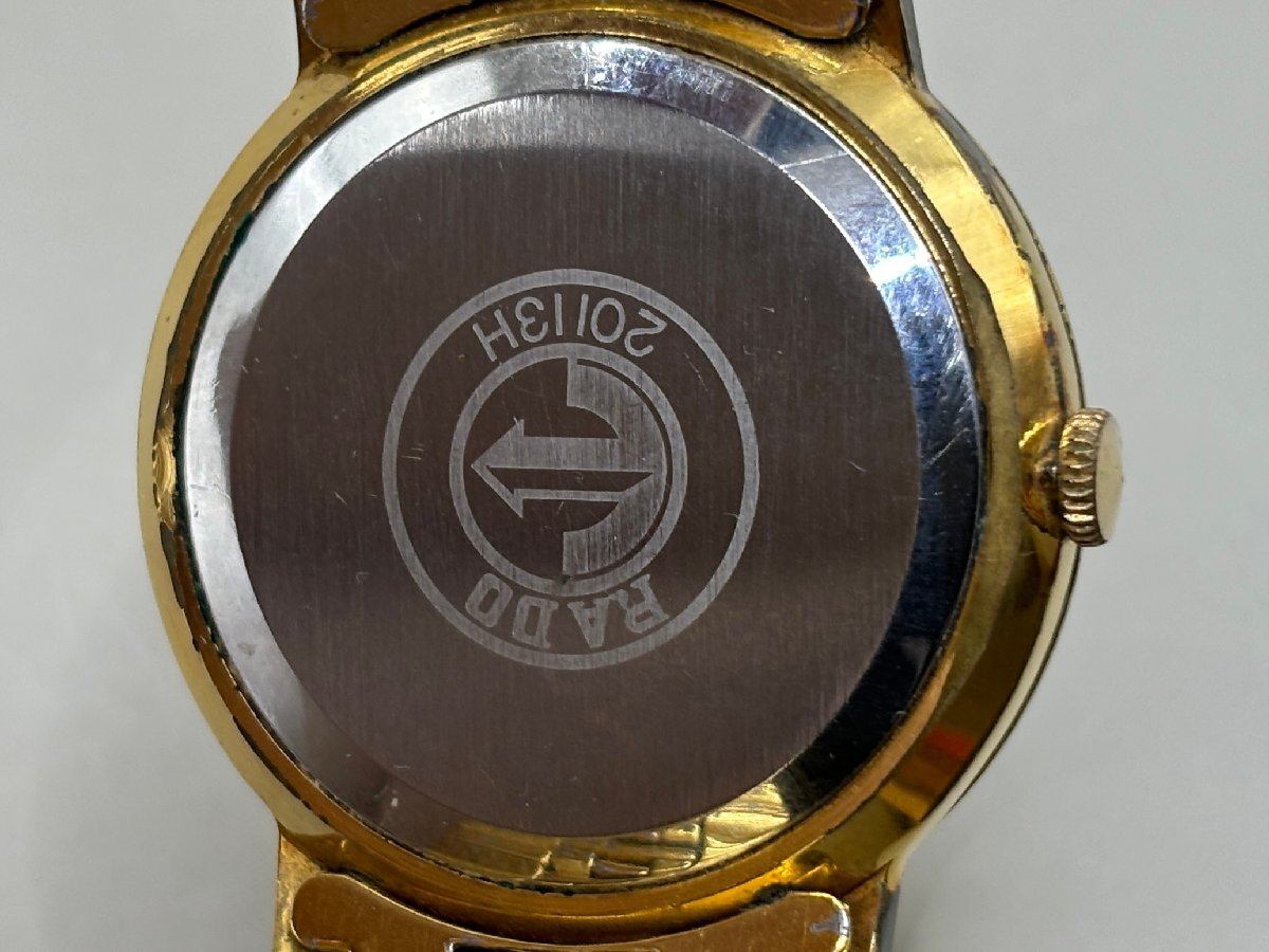 【動作品】 RADO（ラドー） エレガンス Elegance 手巻き時計 ラウンド ゴールド文字盤の画像6