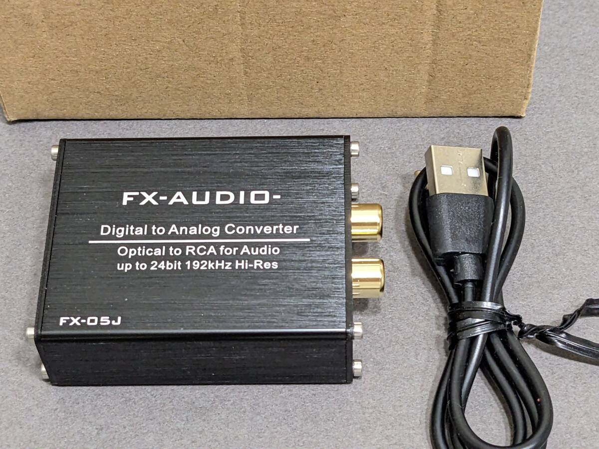 FX-AUDIO FX-05J 光デジタル、RCA 変換器　USED_画像1