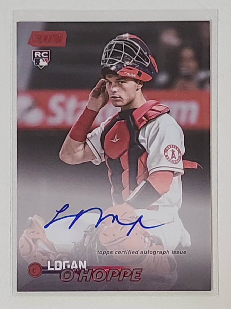 (Logan O’Hoppe) 2023 Topps Stadium Club Auto Red Rookie RC 50枚限定 直書き直筆サイン ルーキー エンゼルス カラーマッチ_画像1