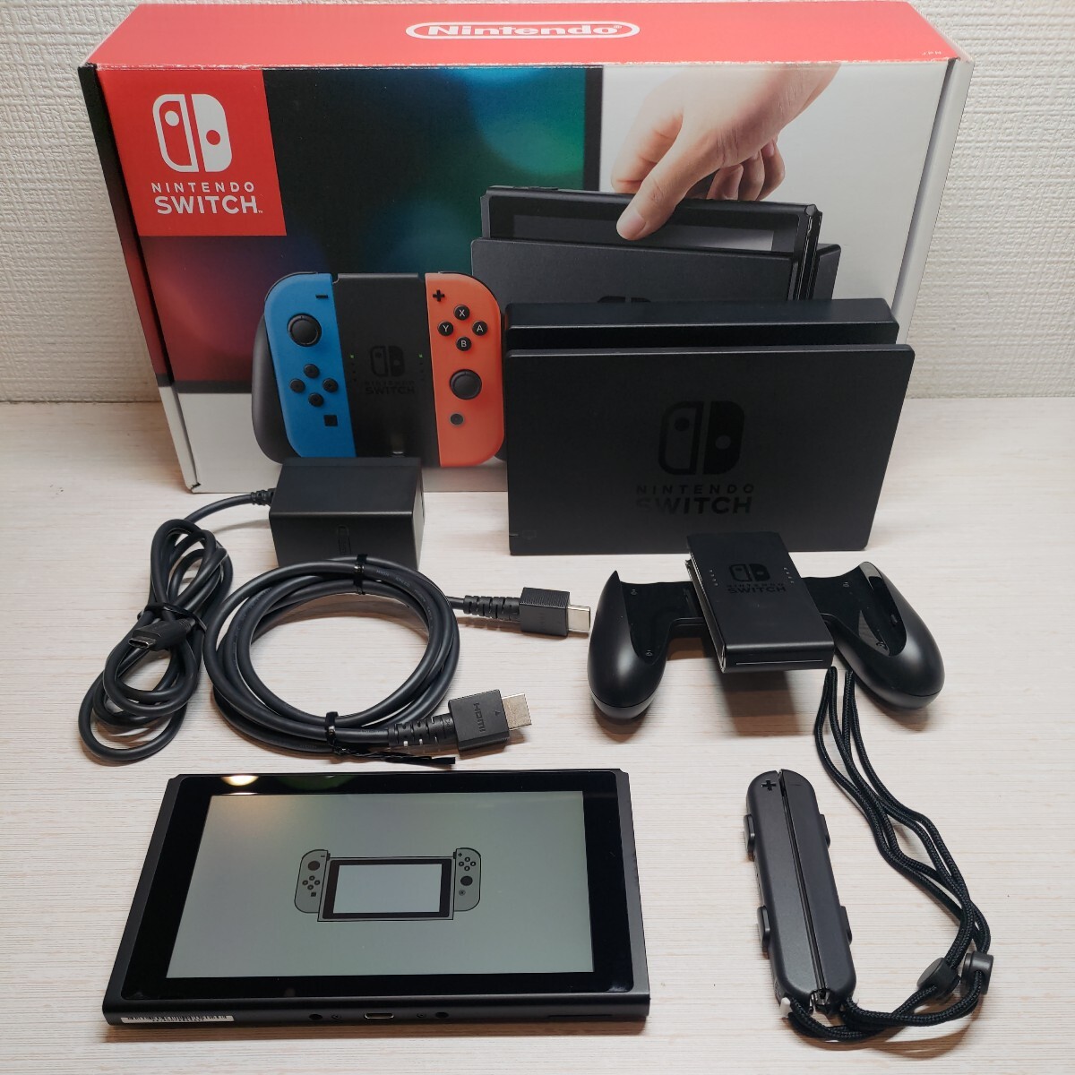 [ used operation goods ] Nintendo switch body HAC-001 old model Joy navy blue only less 
