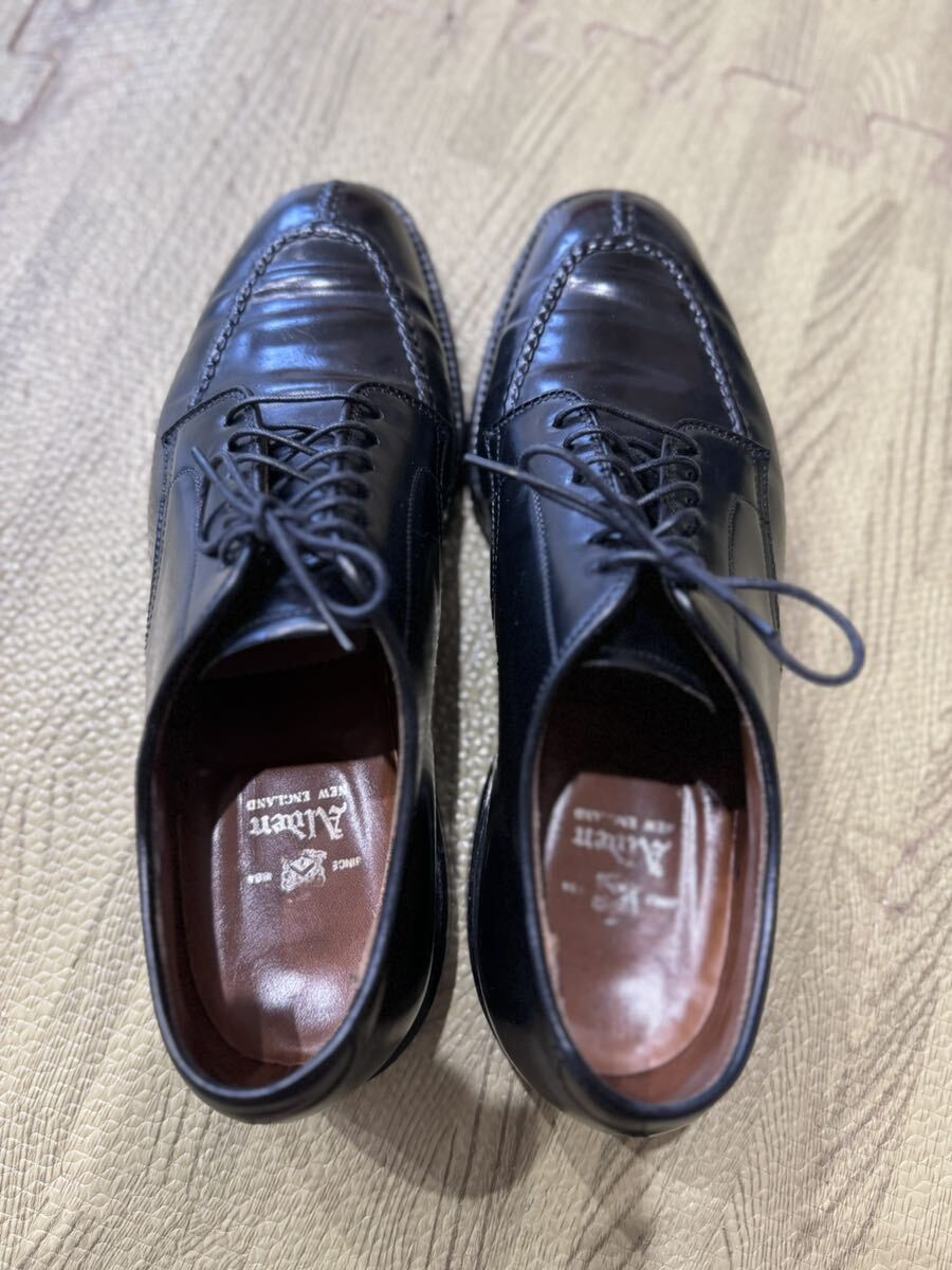 Alden オールデン 4341 最高級ブラックシェルコードバン Norwegian Front Blucher 8D_画像6