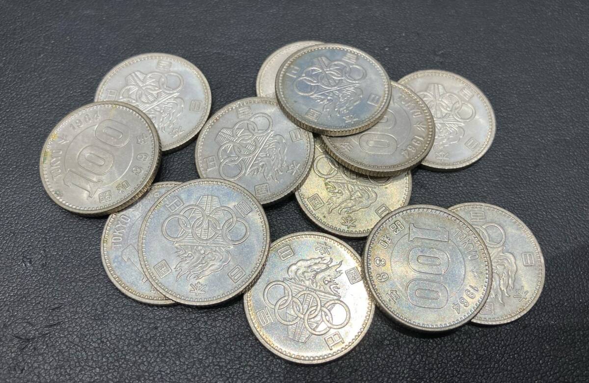 #11970A Tokyo Olympic Showa era 39 year 1964 year .. phoenix 1000 jpy 100 jpy silver coin coin through . money 18 sheets /4500 jpy 