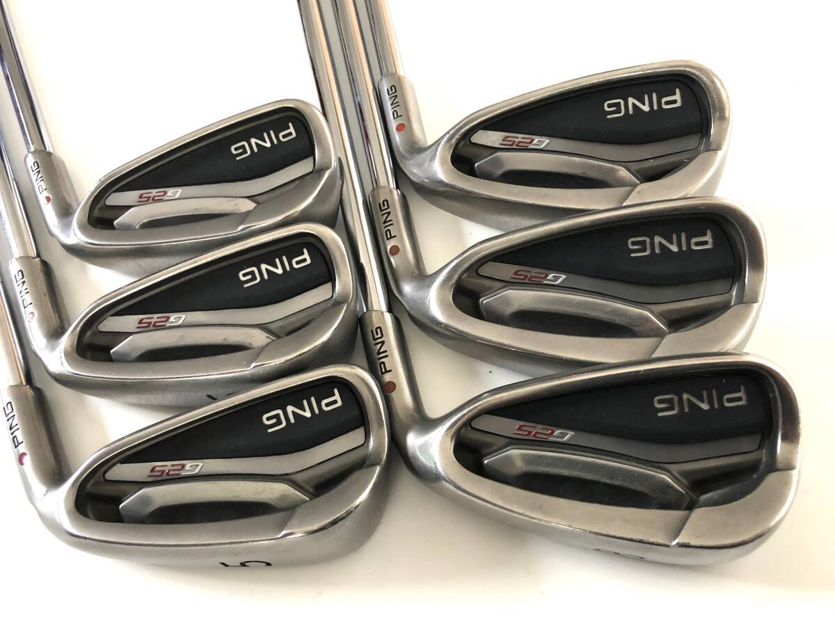 名器 ピン PING G25 アイアン 5-W 6本 NS MODUS3 TOUR120 X Wは 125 WEDGE 日本仕様 ブラウンドット　※拡大画像あり_画像1