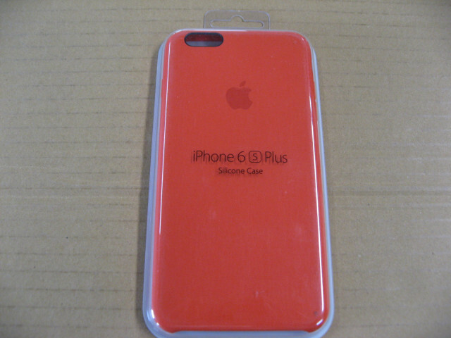 Apple(アップル) 【純正】 iPhone 6s Plus／6 Plus用　シリコーンケース　オレンジ　MKXQ2FEA_画像1