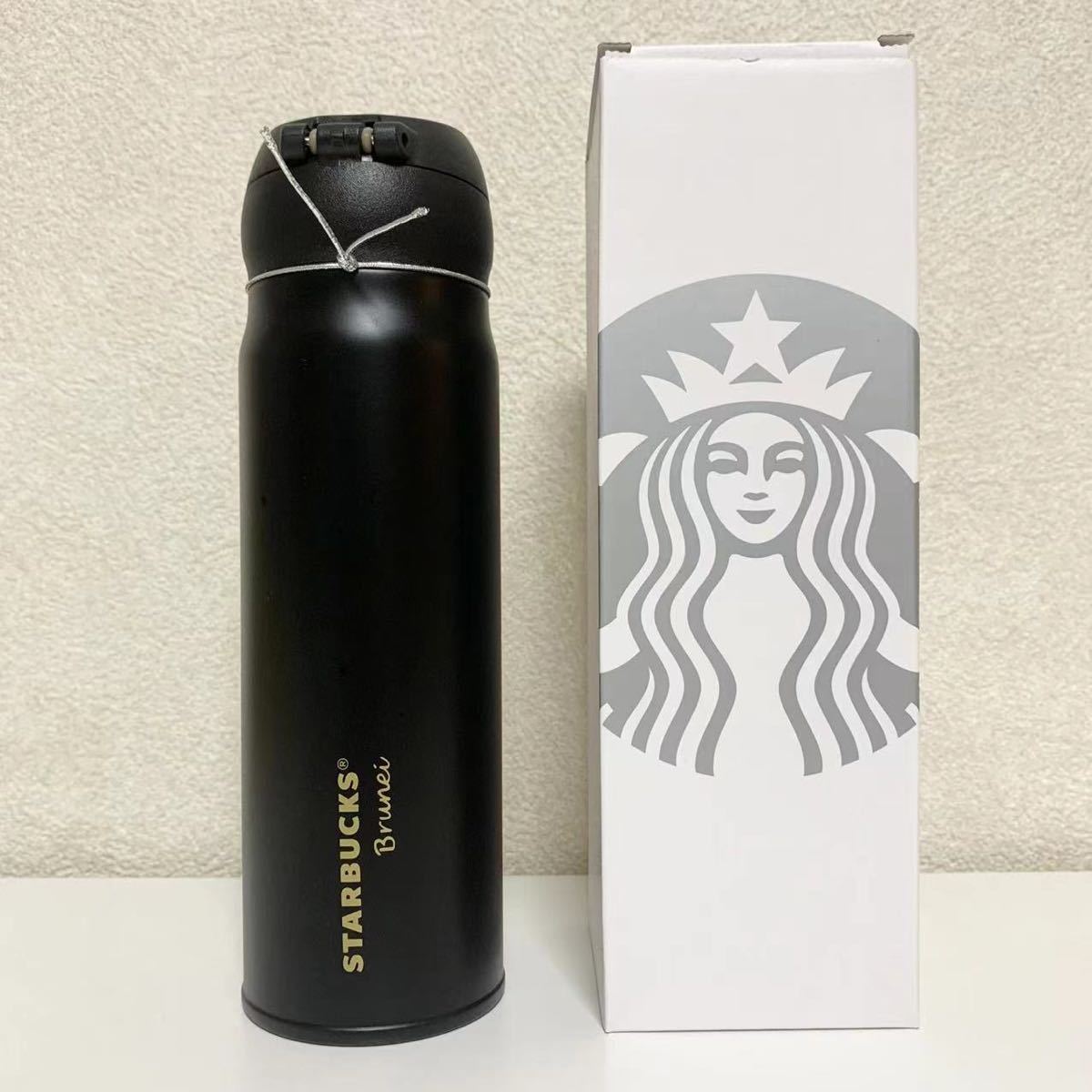 新品Starbucks スターバックス ステンレスボトル 水筒 黒A 限定STARBUCKS 473mlの画像2