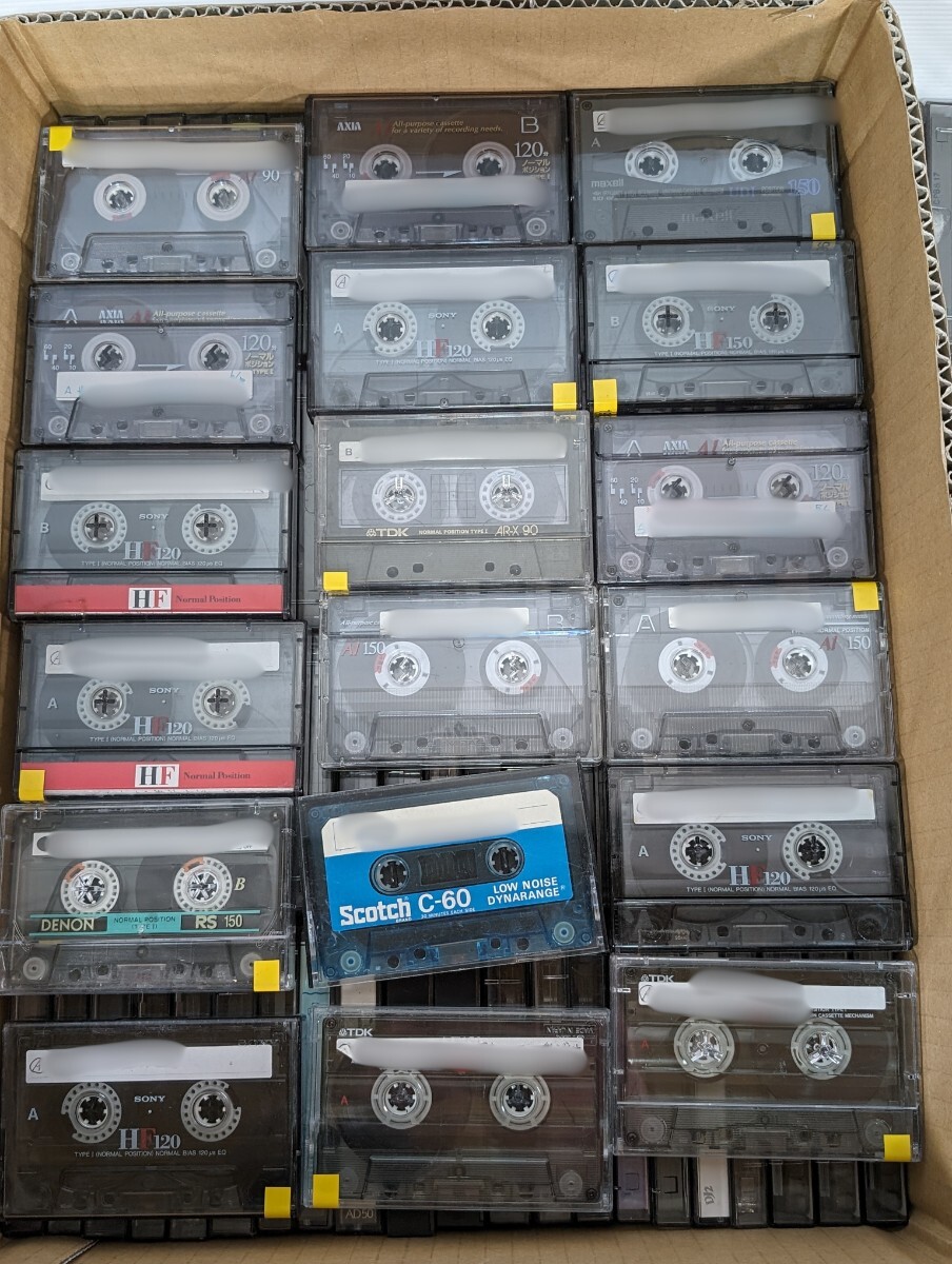 *1 jpy start cassette tape 150ps.@ and more together secondhand goods operation not yet verification maxell SONY TDK music ①