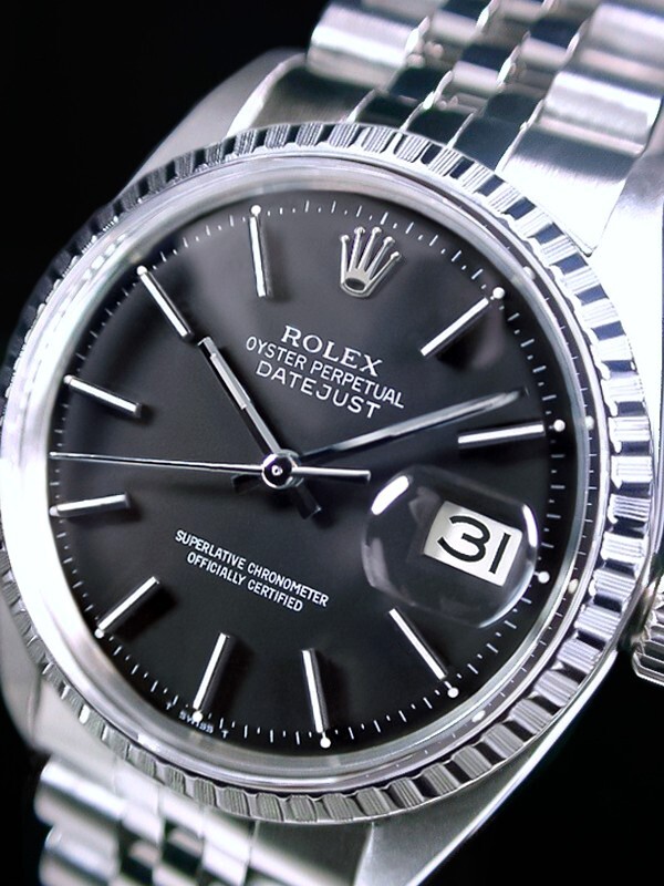 ★超美品 ROLEX ロレックス エンジンターンド ブラック Ref.1603 Cal.1570 デイトジャスト 6251Hジュビリー オイスター 綺麗★_画像3