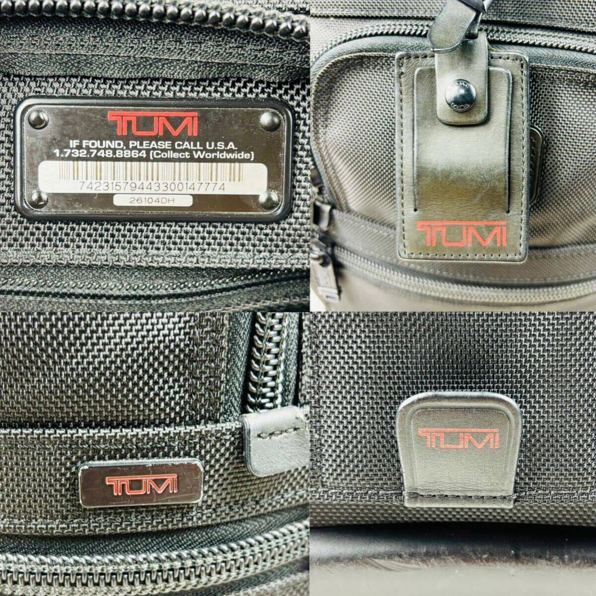 TUMI トゥミ キャリーケース キャリーバッグ スーツケース 旅行バッグ ビジネス 2輪 バリスティックナイロン ブラック 黒 メンズ の画像9
