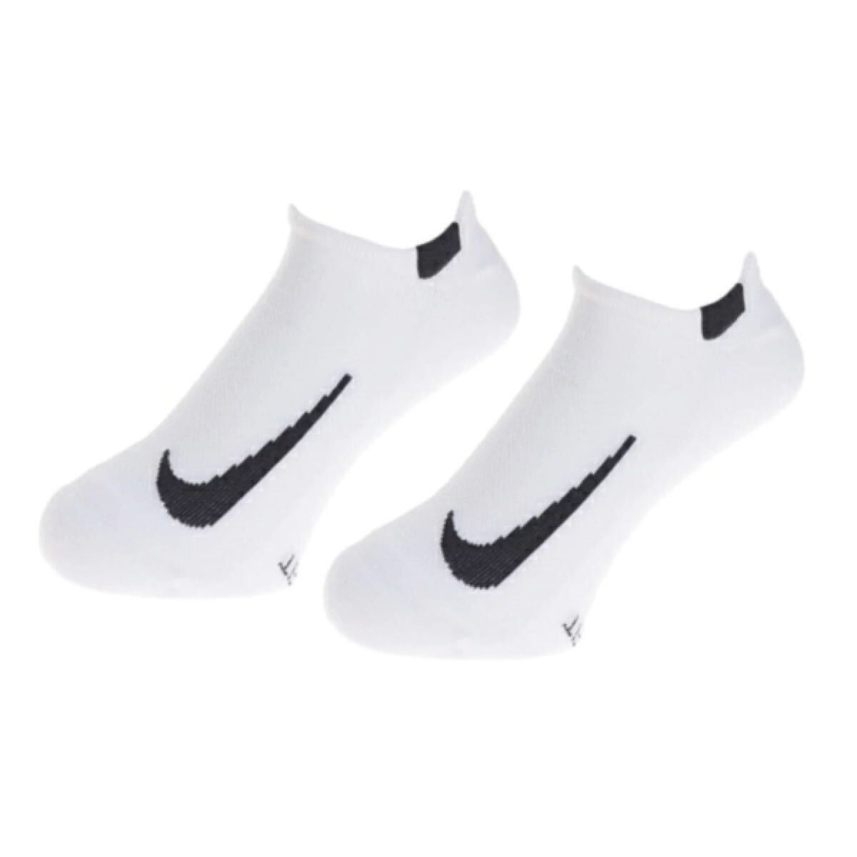 【送料無料】ナイキ(NIKE) マルチプライヤー ノーショウ ソックス　アンクルソックス 2足セット　25〜27cm(L)