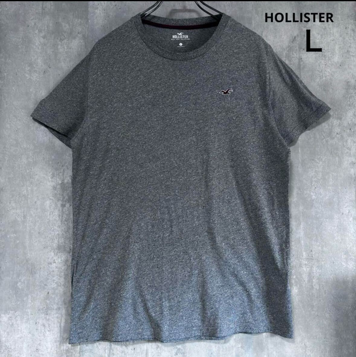 ホリスター　HOLLISTER Tシャツ　グレー　Ｌ