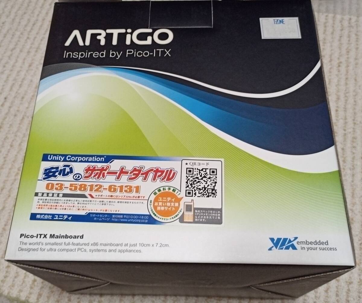 動作確認済 中古 VIA ARTiGO A1000 EPIA Pico-ITX C7 1GHz 160GB 1GB_画像1