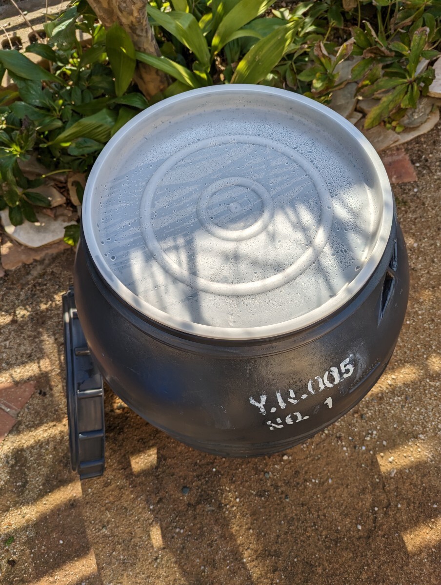  rain water tank 130L black Logo, cook attaching, postage included 