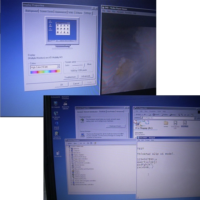 ジャンク ThinkPad A21p USモデル 15インチUXGA_画像3