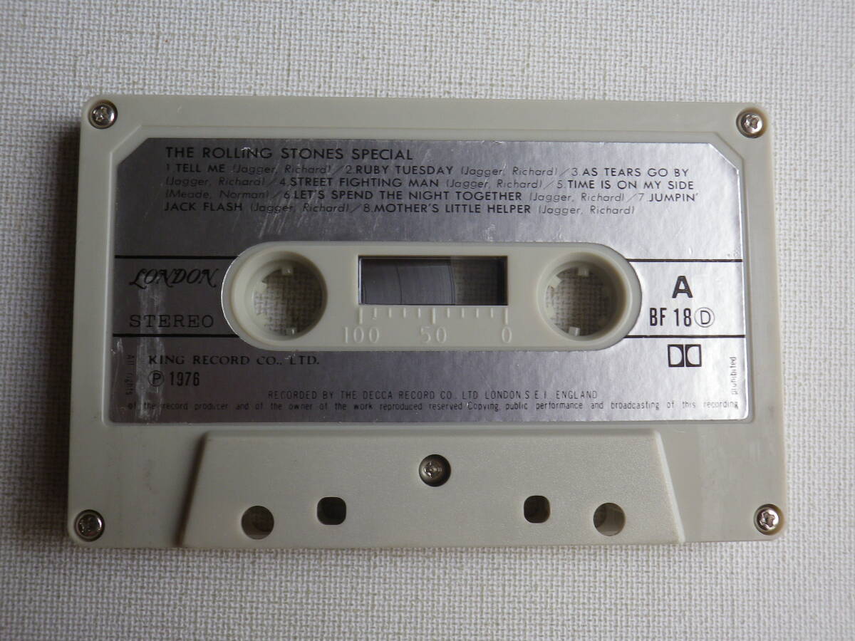 * cassette * low ring Stone z special THE ROLLING STONES lyric card attaching used cassette tape great number exhibiting!