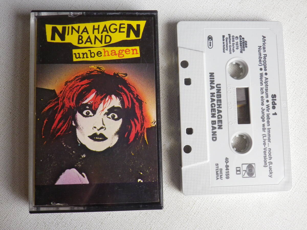 ◆カセット◆ニナハーゲン　NINA HAGEN BAND / UNBEHAGEN 輸入版　中古カセットテープ多数出品中！_画像1