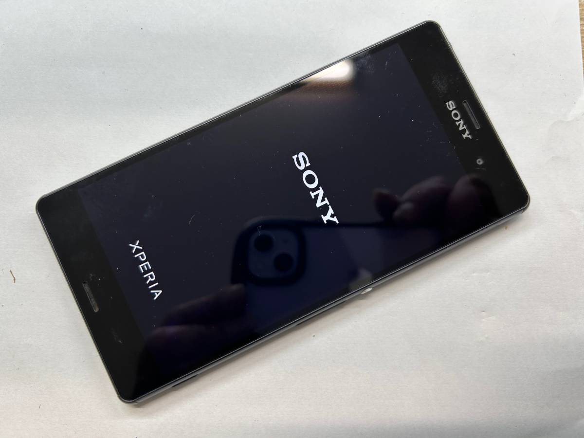 docomo Xperia Z3 SO-01G ブラック ジャンク品（初期化済）_画像1