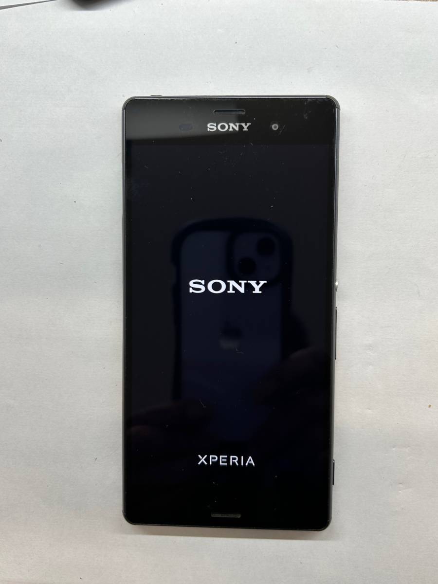 docomo Xperia Z3 SO-01G ブラック ジャンク品（初期化済）_画像2