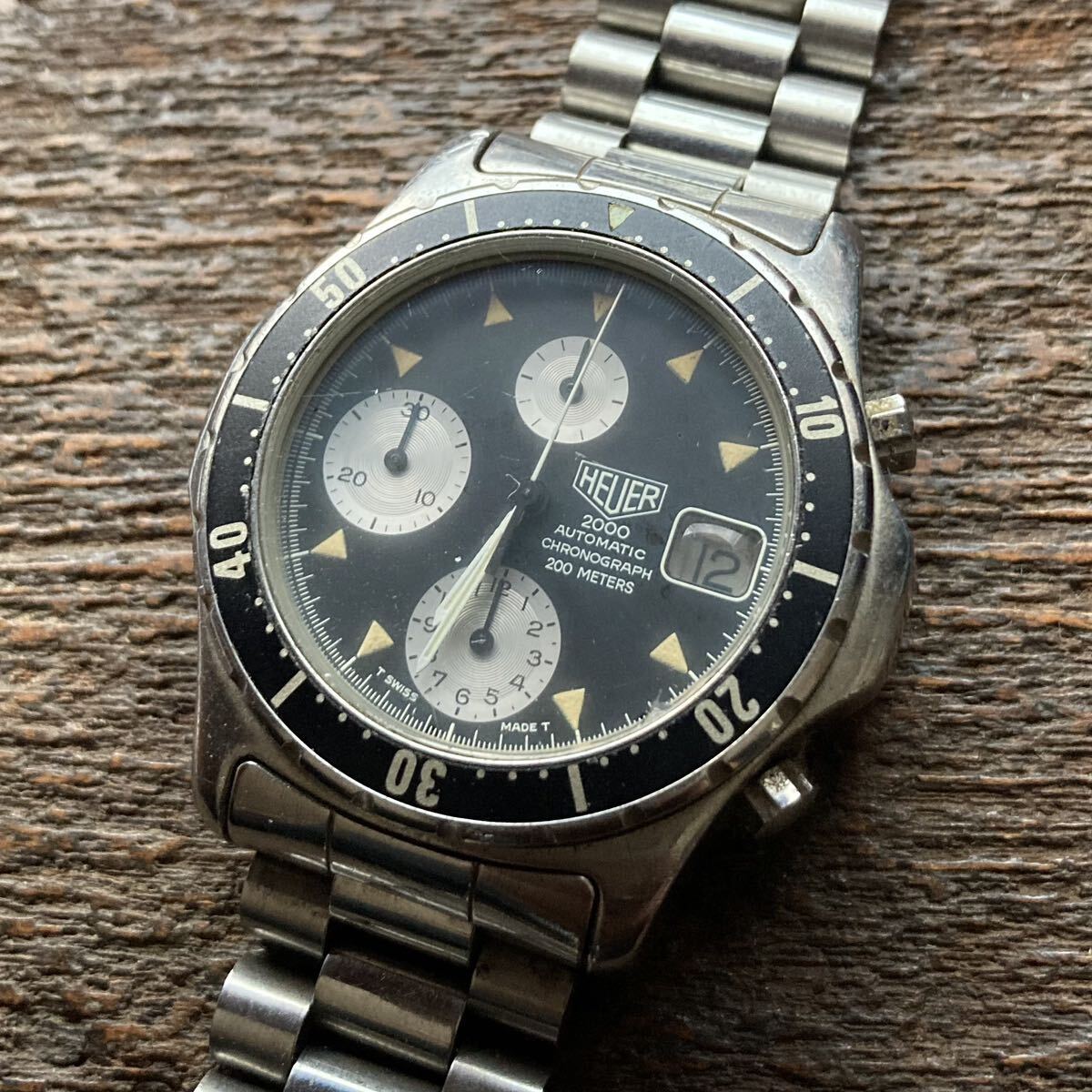 HEUER ホイヤー 2000 173.206 クロノグラフ 希少 自動巻 現状 ジャンク品_画像2