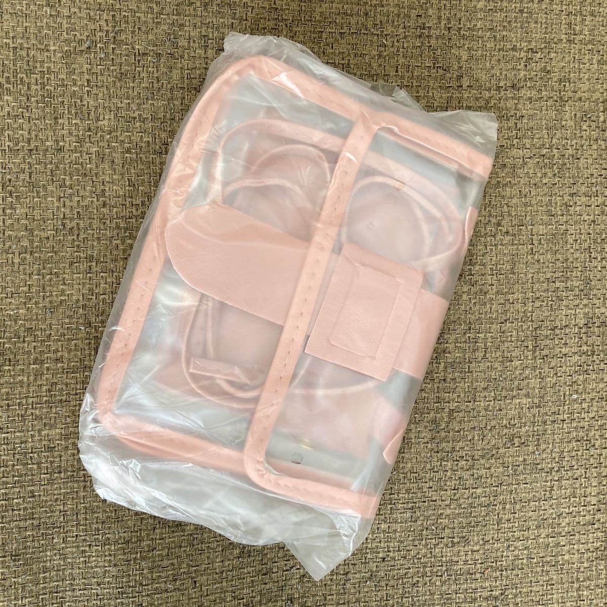 ショルダーバッグ クリア バッグ レディース クリア 透明 推し活 カードケース 韓国 3way ハンドバッグ ミニバッグ ピンク