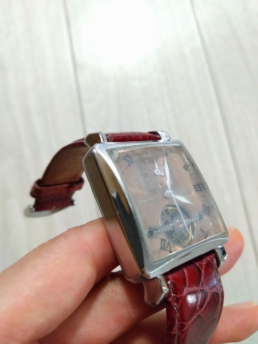 gallucci ガルーチ 35石 自動巻き オートマ メンズ 腕時計 スクエア型