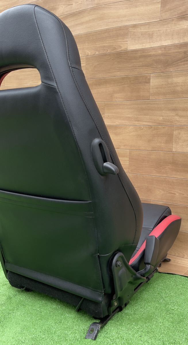RX-7 GF-FD3S タイプRS MAZDASPEED スピード 美RX-7 FD3S助手席（レール付き） Genuine Seat （black-red）希少 レア_画像6