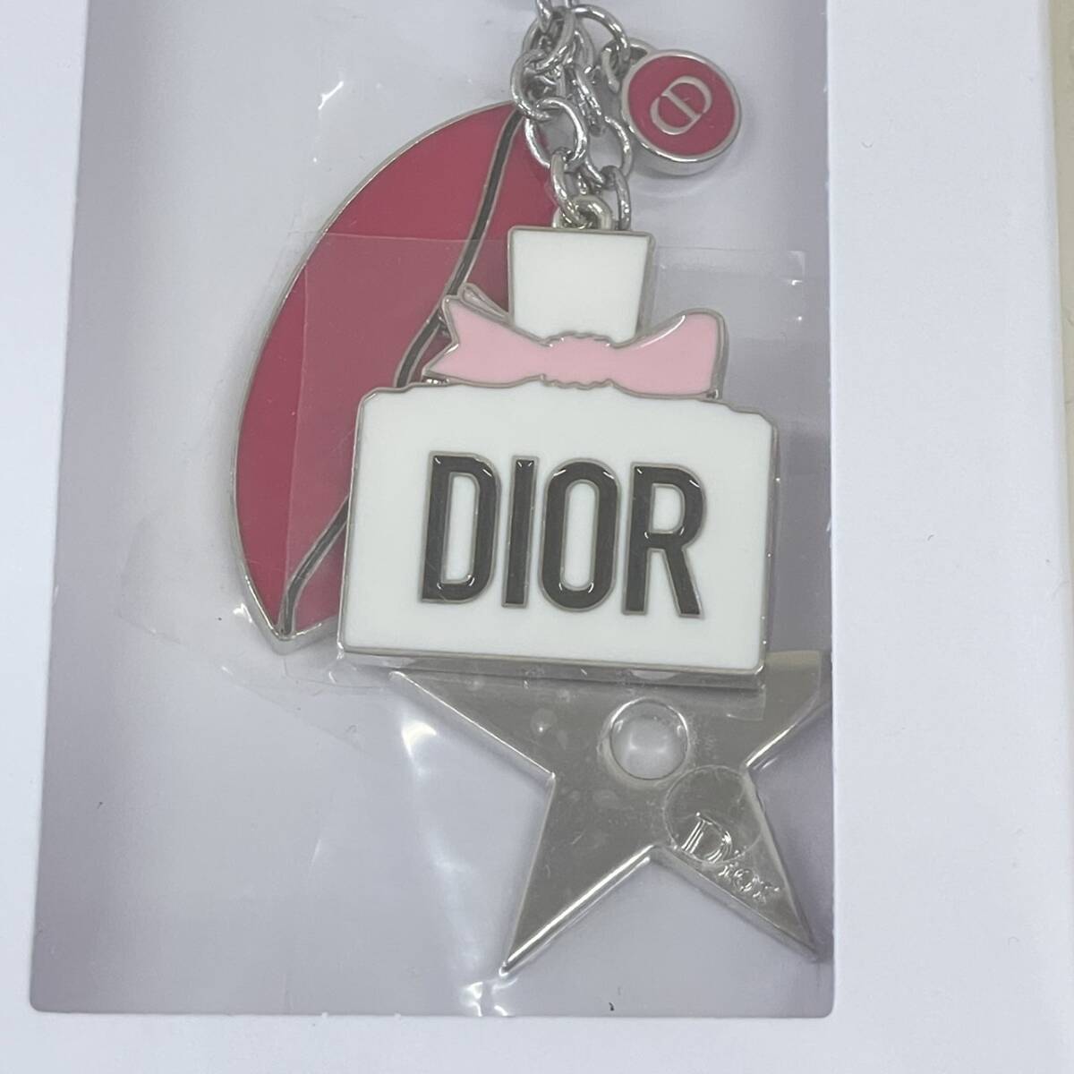 新品未開封　ChristianDior/クリスチャンディオール ラッキーチャーム キーホルダー ノベルティ 非売品 　◆　 9299_画像3