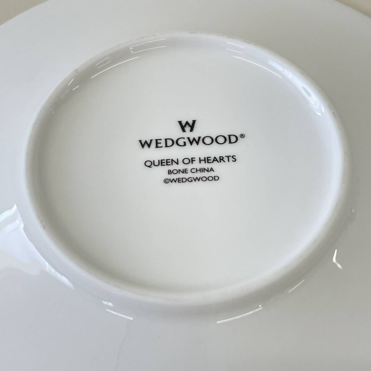 WEDGWOOD/ウェッジウッド ハーレクイン クイーンオブハート カップ＆ソーサー 共箱付き ◆　7230-D_画像8