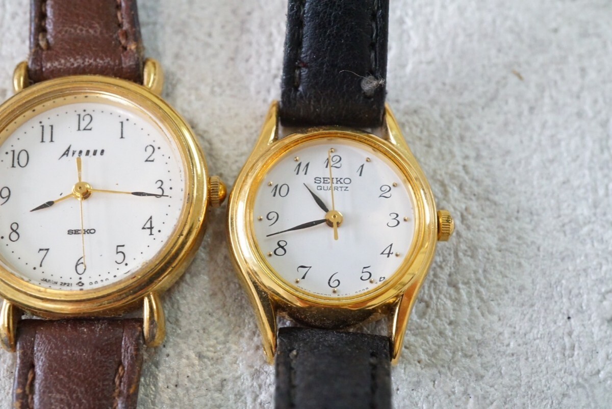 F655 全てSEIKO/セイコー ゴールドカラー 腕時計 9点セット アクセサリー メンズ レディース 大量 まとめて おまとめ まとめ売り 不動品の画像6