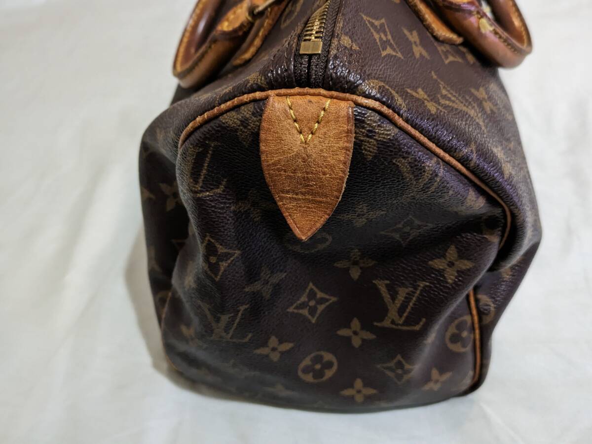 ルイヴィトン LOUIS VUITTON スピーディー30 M41526 モノグラム ブラウン ミニボストンバッグ 南京錠無し 鍵無し 即決_画像7