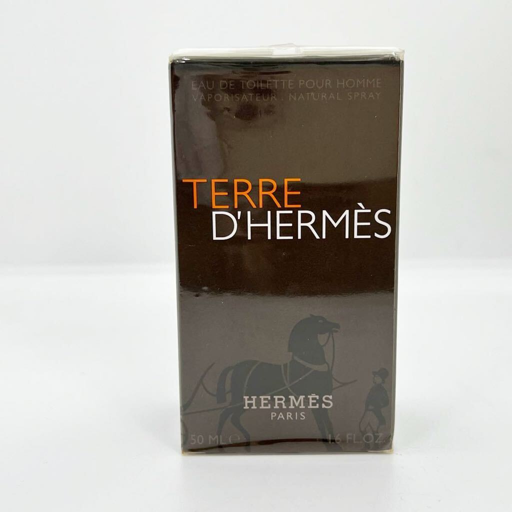未開封 HERMES TERRE D HERMES エルメス テールドゥエルメス EDT POUR HOMME 50ML 未使用現状品の画像2