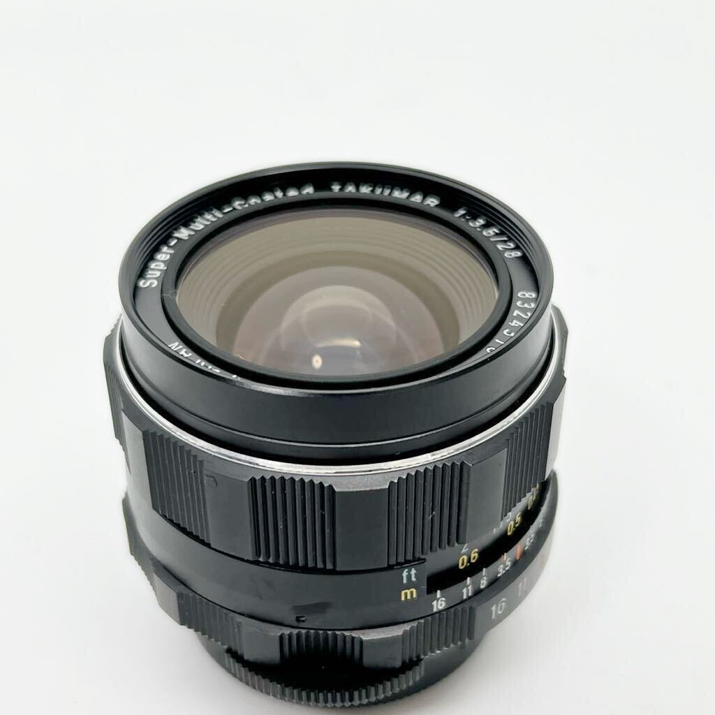 Asahi Pentax TAKUMAR 1:3.5 28mm Super multi coated ペンタックス タクマー レンズ MF 元箱付 現状品の画像4