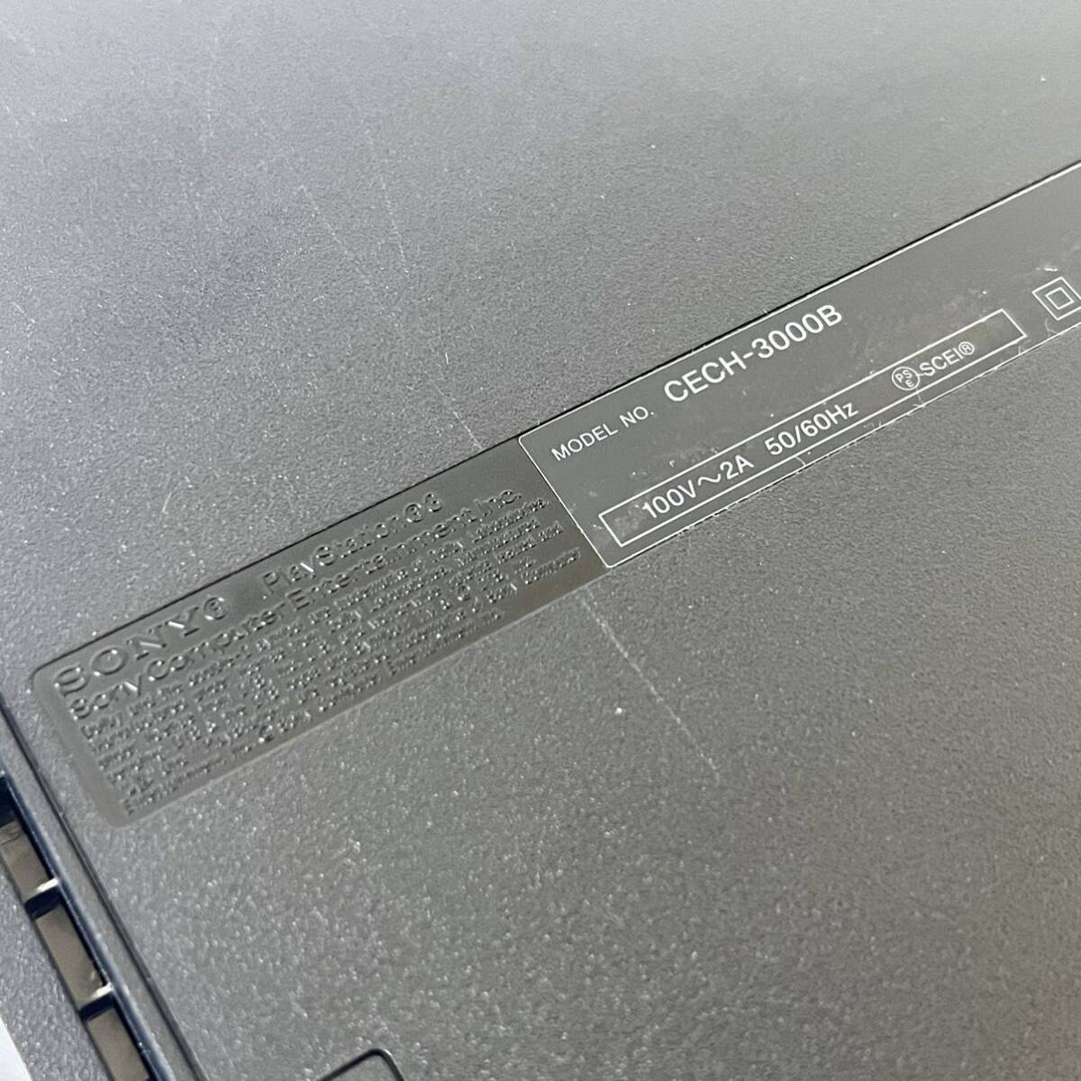 SONY PlayStation3 PS3 プレステ3 CECH-3000B コントローラー付 通電確認済 現状品_画像4