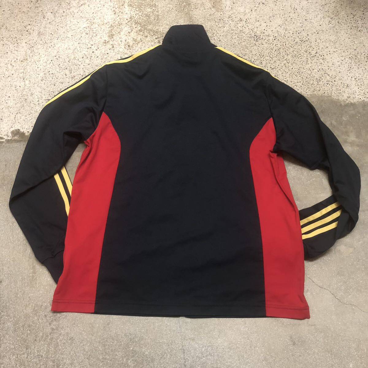 adidas CLIMALITE セットアップ ジャージ 上下セット レッド/ブラック size M アディダス_画像3