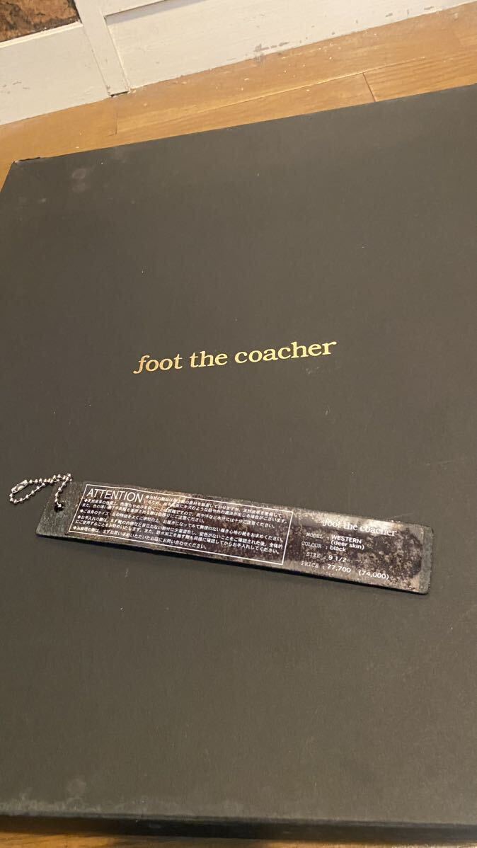 foot the coacher 鹿皮ブーツ ブラック _画像7