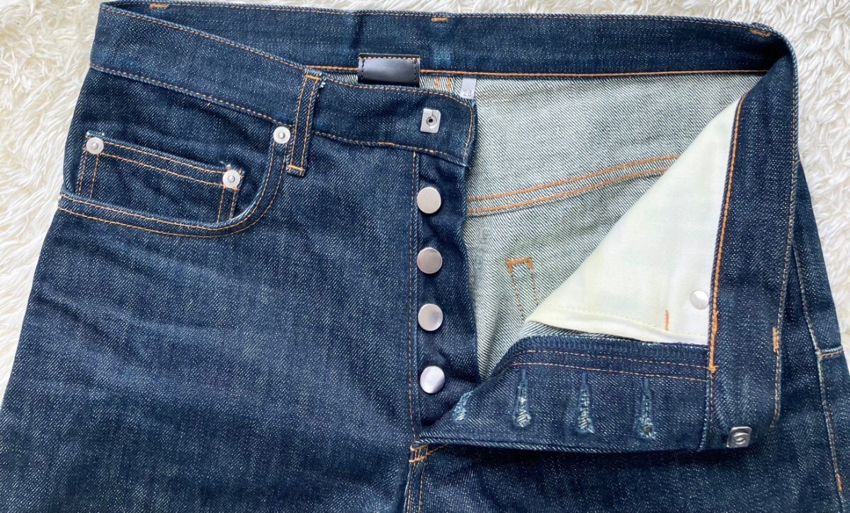 [07 год Эдди период *]W28 Dior тонкий Denim брюки / джинсы * цвет остаток хороший * Dior Homme (4)