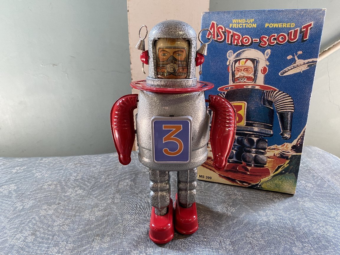  tin plate robot Astro ska utozen my type toy box attaching V Showa Retro toy 
