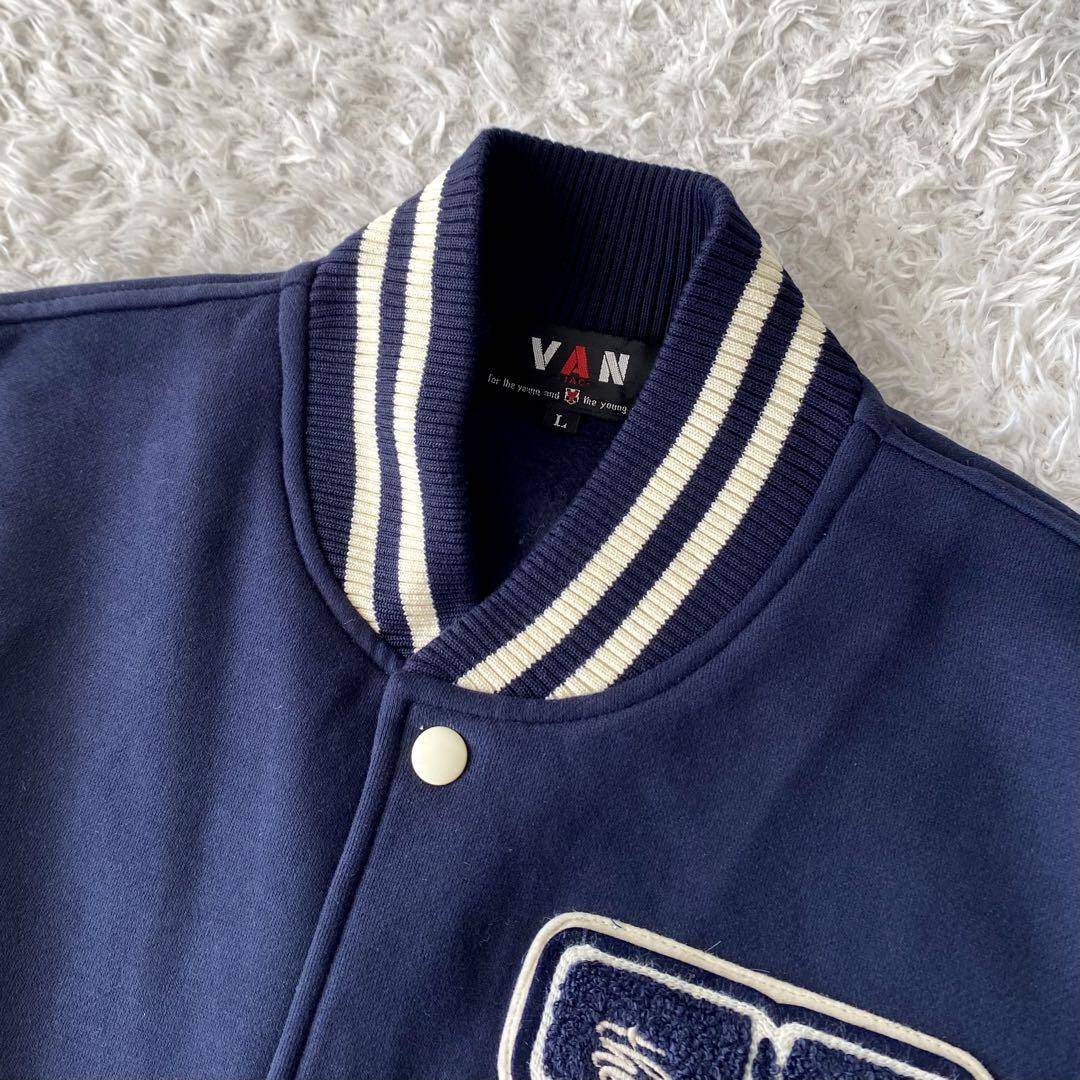  редкий L*VAN JAC Van ja Kett арка Logo нашивка вышивка куртка подлинный ivy блузон жакет внешний темно-синий 