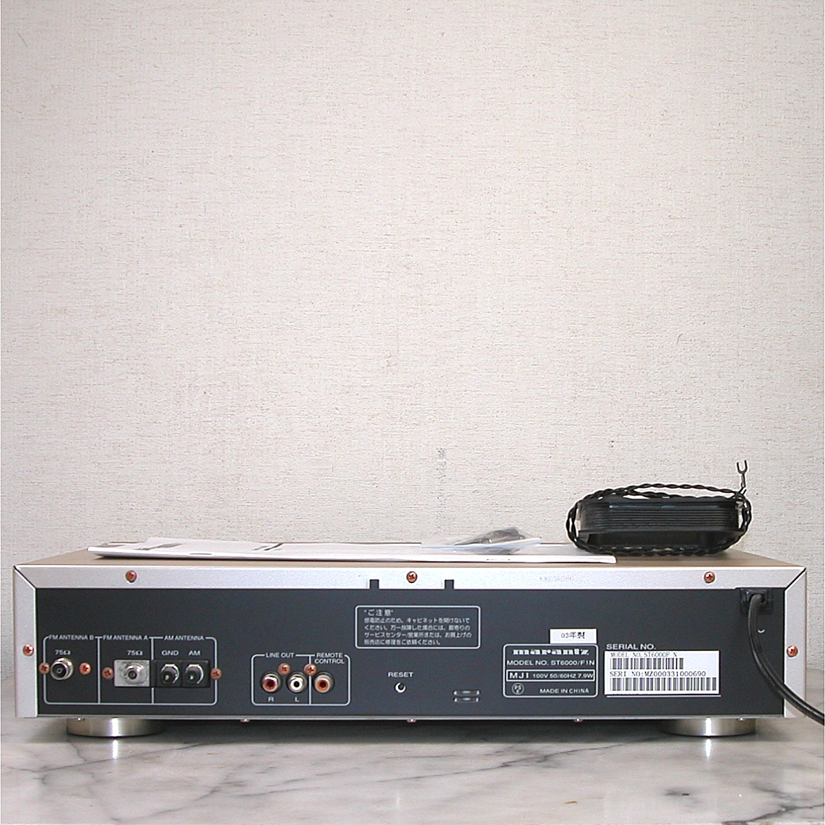 MARANTZ ST-6000 FM/AM TUNER user's manual antenna attaching operation present condition goods 