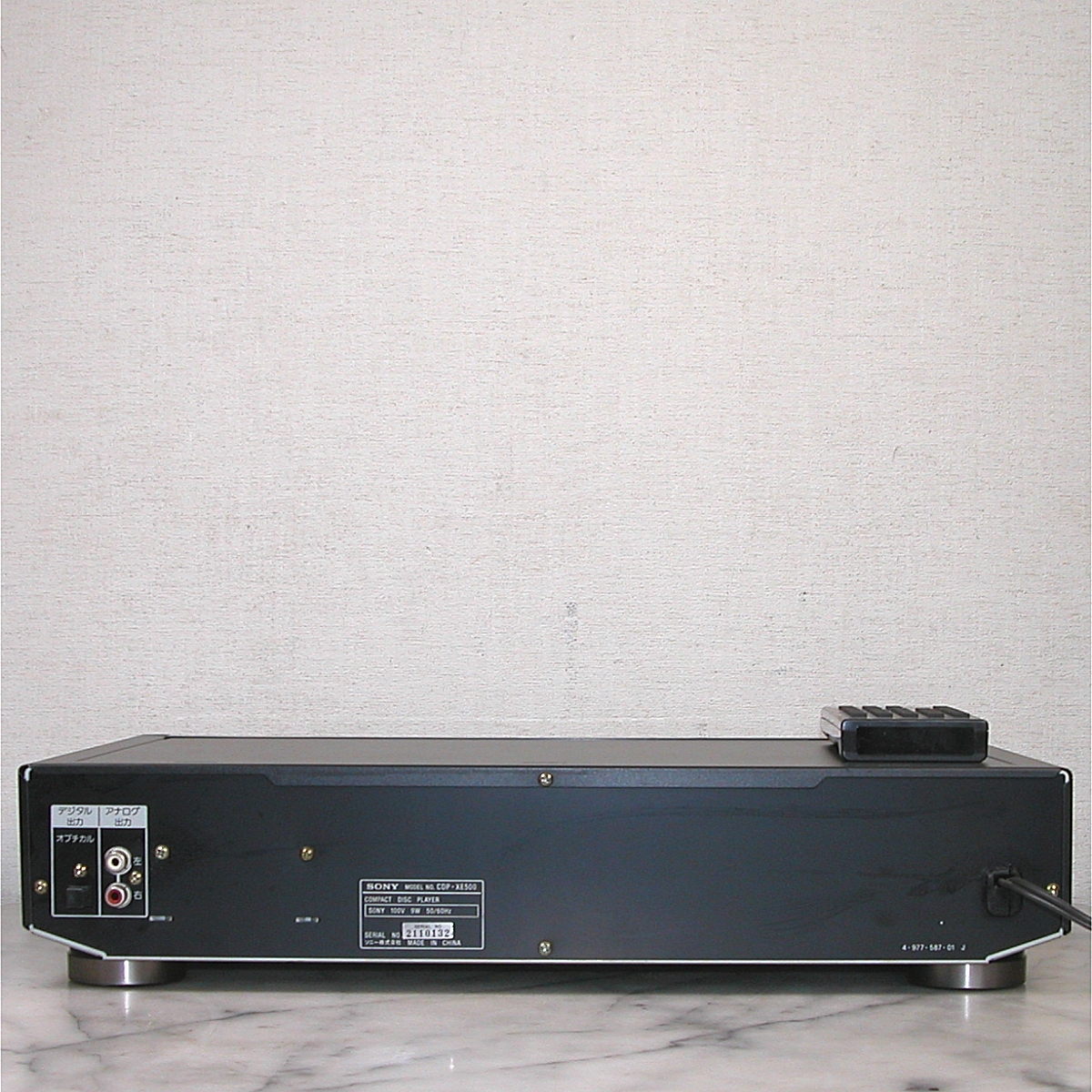 SONY CDP-XE500 CD PLAYER リモコン付き　動作美品_画像6