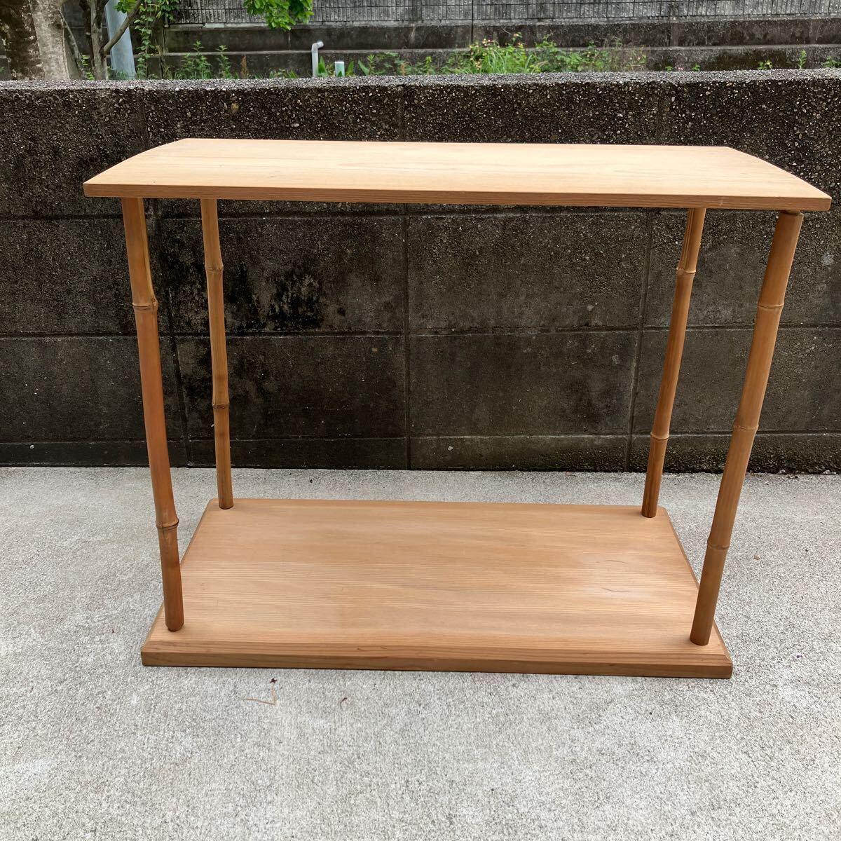 茶道具　台子　長板　水差等専用棚　サイズ横幅75cm高さ61cm 茶道家整理品_画像1